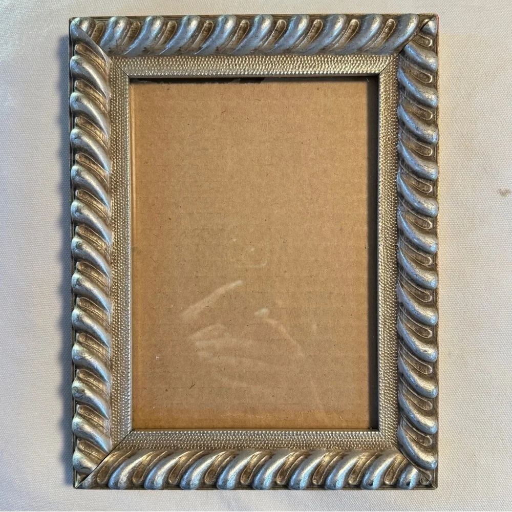 Ornate Silver Twisted Picture Frame